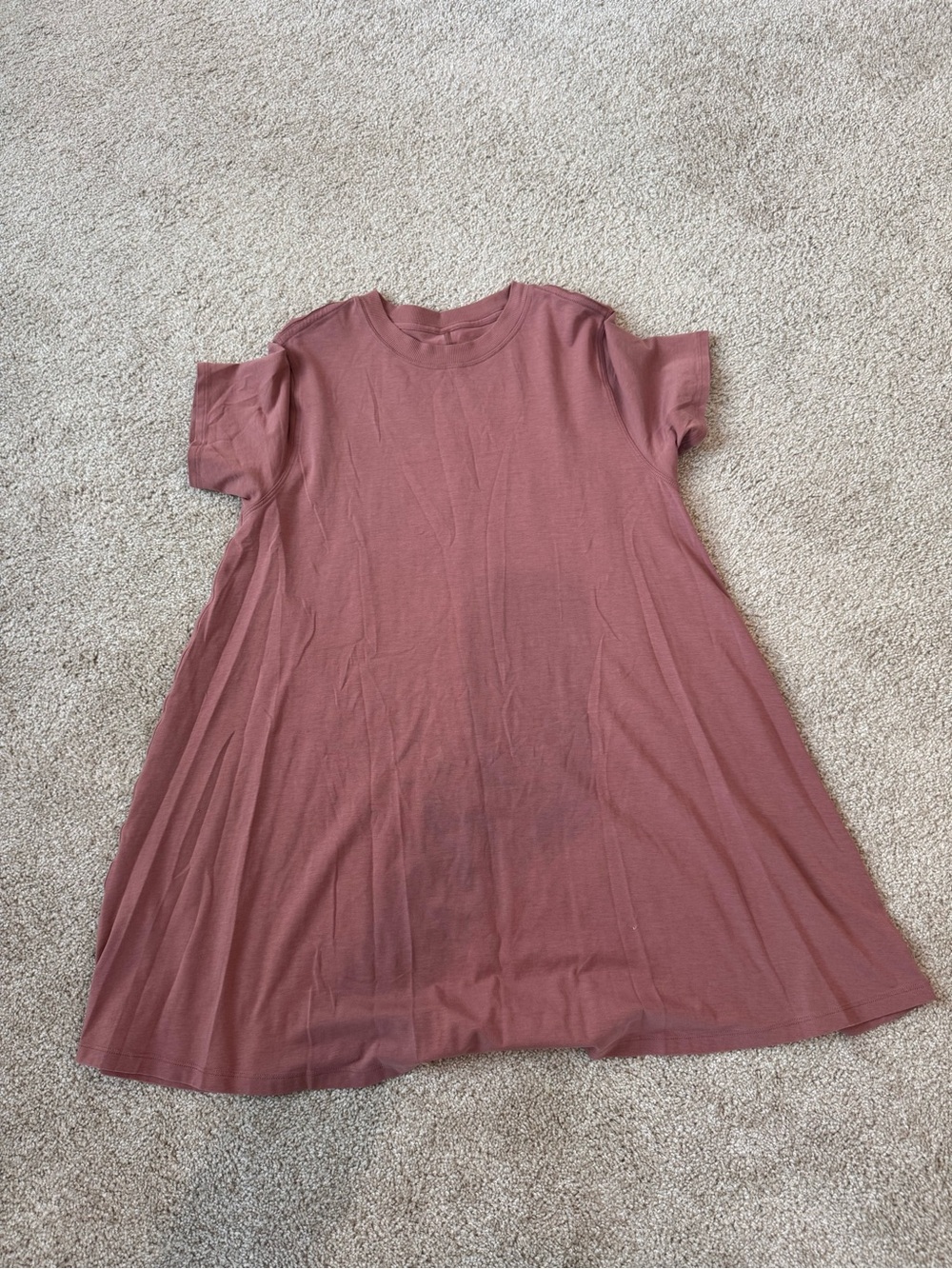 lululemon athletica Mauve Pink Swing T-Shirt Dress